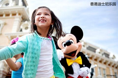 香港迪士尼乐园1天.单程.直通巴士